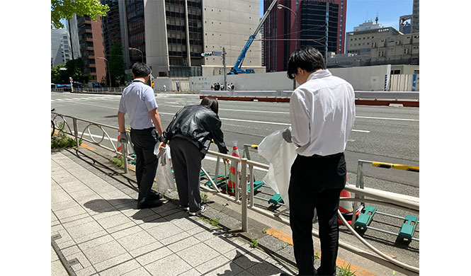ゴミ拾いをしました！