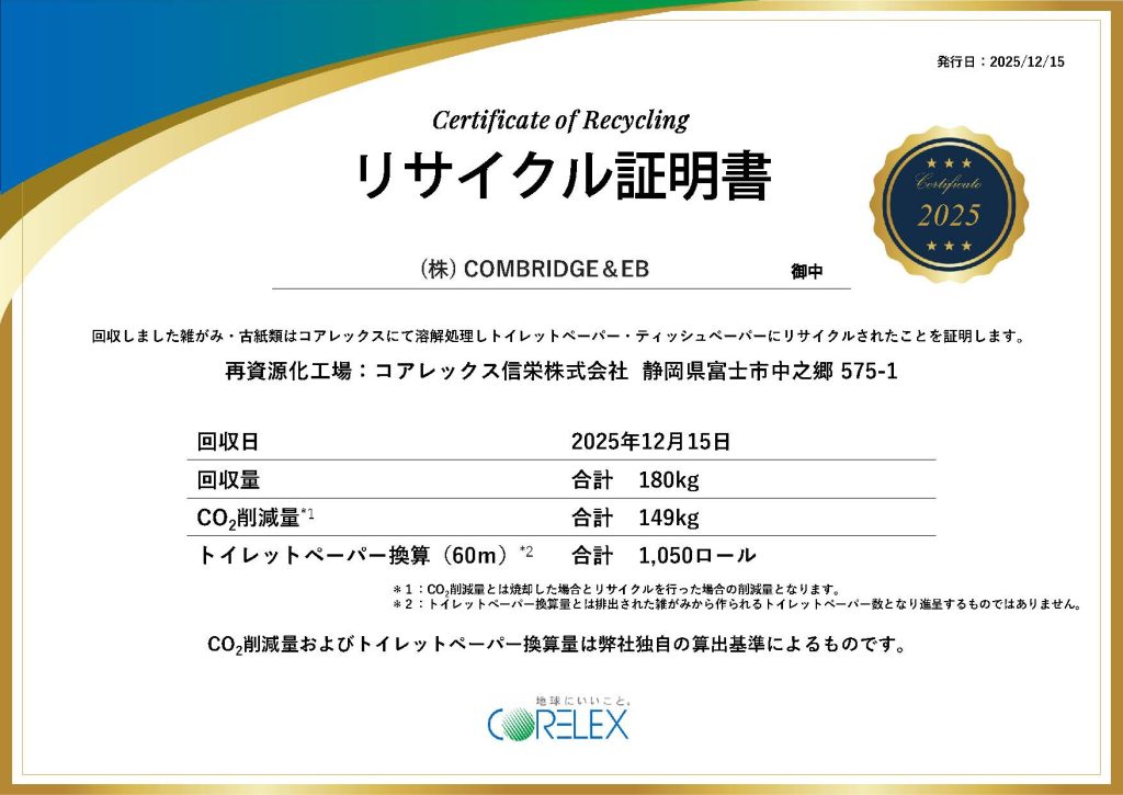12月分　コアレックス回収